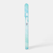 Aqua Marble Abstract Art Phone Case iPhone 16 Hülle (Linke Seite)