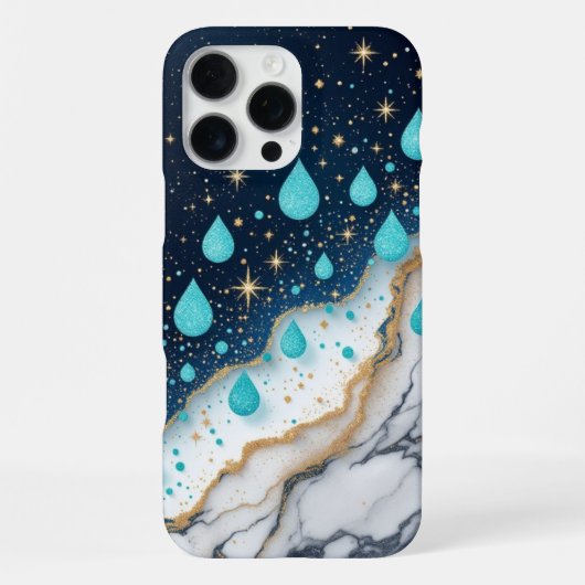 Aqua Marble iPhone Hülle (Rückseite)