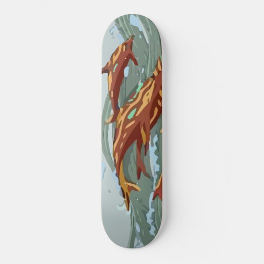 Aqua-Marinerache Skateboard (Vorderseite)