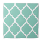 Aqua marokkanische Quarto Gemusterte Keramik Tile Fliese (Vorderseite)