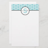 Aqua-Maschinenhälfte Briefpapier (Vorne/Hinten)