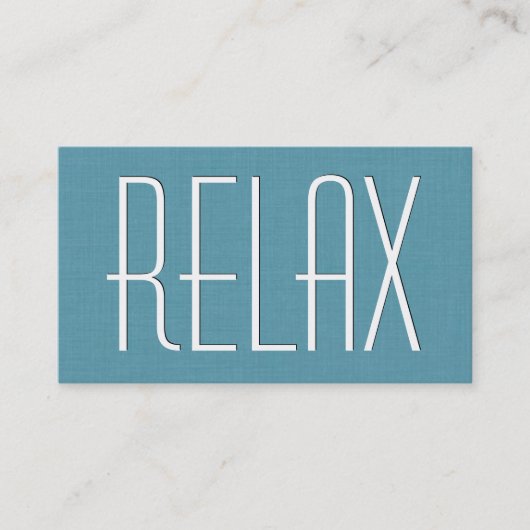 Aqua MASSAGE Theme Simple Style V63F Visitenkarte (Vorderseite)