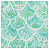 Aqua-Meerjungfrau-Skalen VENUS DE MER Stoff (Nahaufnahme)