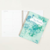 Aqua-Mehrfarben-Splatter-Design-Spiral-Planer Planer (Anzeige)