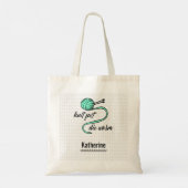 Aqua Menthe Strick schnell, Die Warm Tragetasche (Rückseite)