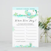 Aqua Mermaid Brautparty Game (Stehend Vorderseite)