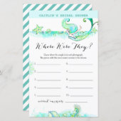 Aqua Mermaid Brautparty Game (Vorne/Hinten)