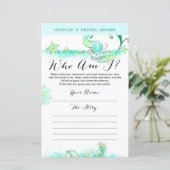 Aqua Mermaid Brautparty Game (Stehend Vorderseite)