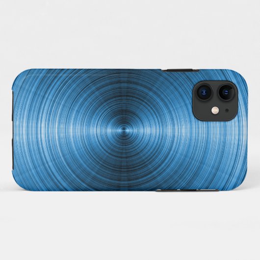 Aqua Metallic Case-Mate iPhone Hülle (Rückseite (Horizontal))