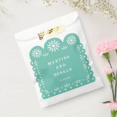 AQUA MEXICAN PAPEL PICADO GESCHENKTÜTCHEN (Versiegelt)