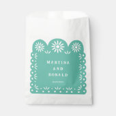 AQUA MEXICAN PAPEL PICADO GESCHENKTÜTCHEN (Vorderseite)