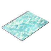 Aqua Mint Abstrakt Notizblock (Linke Seite)