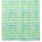 Aqua Mint Abstrakte Gefärbte Krawatte Wasserfarben Duschvorhang (Vorderseite)