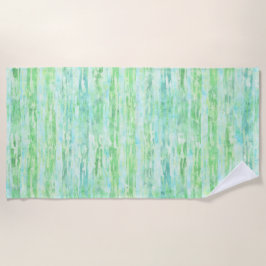 Aqua Mint Abstrakte Gefärbte Krawatte Wasserfarben Strandtuch