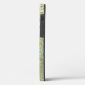 Aqua Mint Gold Glitz Glitzer Leopard Case-Mate iPhone Hülle (Rückseite / Links)