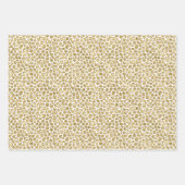 Aqua Mint Gold Glitz Glitzer Leopard Geschenkpapier Set (Vorderseite 2)