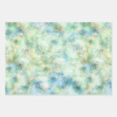 Aqua Mint Gold Marmor Abstrakt Geschenkpapier Set (Vorderseite 3)