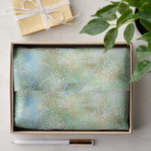 Aqua Mint Gold Marmor Abstrakt Seidenpapier (Geschenk)