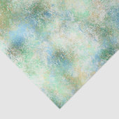 Aqua Mint Gold Marmor Abstrakt Seidenpapier (Detail)