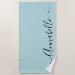 Aqua Mint Green Personalisiert Name Badetuch<br><div class="desc">Aqua Mint grün personalisierten Namen Strand Handtuch. Bitte kontaktieren Sie mich für Hilfe bei der Anpassung,  falls erforderlich.</div>