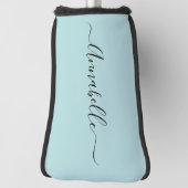 Aqua Mint Green Personalisiert Name Golf Head Cove Golf Headcover (Rotieren 90)