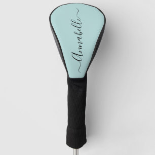 Aqua Mint Green Personalisiert Name Golf Head Cove Headcover
