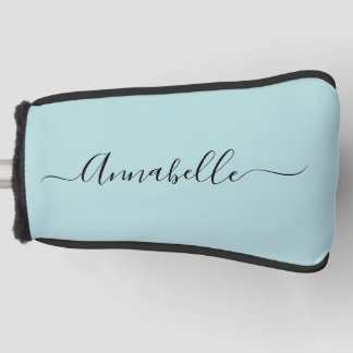 Aqua Mint Green Personalisiert Name Golf Head Cove Headcover