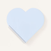 Aqua Mint Heart Notebook Notizblock (Vorderseite)