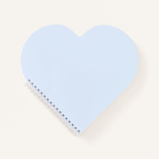 Aqua Mint Heart Notebook Notizblock (Vorderseite)