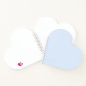 Aqua Mint Heart Notebook Notizblock (Innenseite)