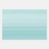 Aqua Mint White Geschenkpapier Set (Vorderseite 2)