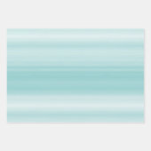 Aqua Mint White Geschenkpapier Set (Vorderseite)