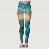 Aqua Mirage Seascape Leggings (Vorderseite)