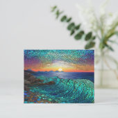 Aqua Mirage Seascape Postkarte (Stehend Vorderseite)