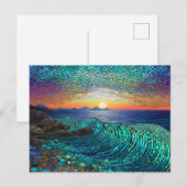 Aqua Mirage Seascape Postkarte (Vorne/Hinten)