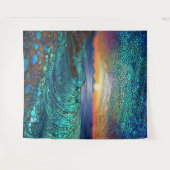 Aqua Mirage Seascape Wandteppich (Vorderseite (Horizontal))