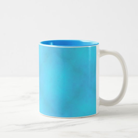 Aqua Mist von Kenneth Yoncich Zweifarbige Tasse (Rechts)