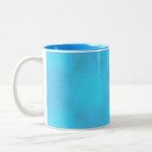 Aqua Mist von Kenneth Yoncich Zweifarbige Tasse (Links)