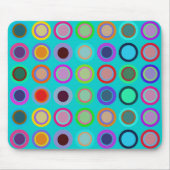 Aqua Mod Polka Dot Mouse Pad Mousepad (Vorne)