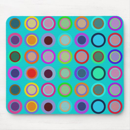 Aqua Mod Polka Dot Mouse Pad Mousepad (Vorne)