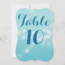 Aqua Modern 5 x 7 Tischnummern