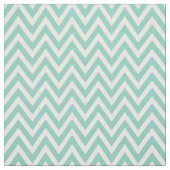 Aqua Moderne Zickzack Streifen Stoff (Muster)
