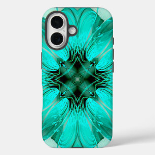 Aqua Modernes Transparentes Design-Handyhülle iPhone 16 Hülle