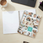 Aqua Monogram Fotolage Planer