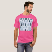 Aqua Mountain Nahtloses Lichtmuster Aktiv T-Shirt (Vorne ganz)
