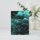 Aqua Nah aus einer Doppelbegonie Postkarte (Stehend Vorderseite)