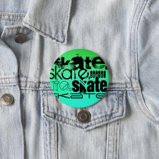 Aqua, Neon Green Gradient; Skate Button (Beispiel)