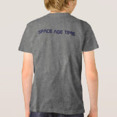 Aqua Niedlich Tri-Blend Shirt (Rückseite)