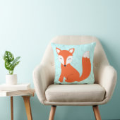 Aqua Niedlicher Babyfoxkissen von Cindy Bendel Kissen (Stuhl )