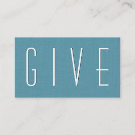 Aqua NONPROFIT Simple Style V37 Visitenkarte